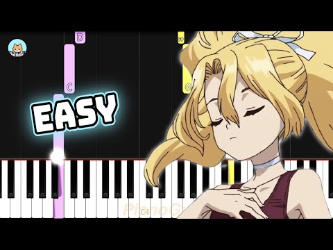 Dr. Stone OST - "One Small Step" (Lillian's Song) - EASY Piano Tutorial & Sheet Music