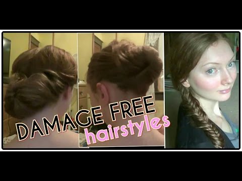 Damage-free Hairstyles NO HEAT! Video