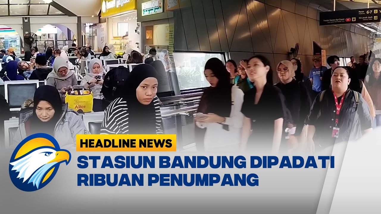 [HEADLINE NEWS 29/12] Stasiun Bandung Dipadati Penumpang, PT KAI Siapkan Tiket Tambahan