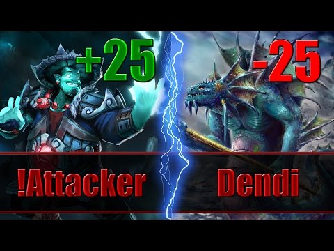 !Attacker plays Storm Spirit vs Dendi as Slardar - Dota 2