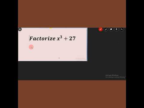 Factorising cubic polynomials