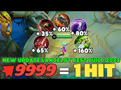 15 KILLS‼️NEW UPDATE LANCELOT ONE SHOT BUILD AND EMBLEM 2023 | LANCELOT BEST BUILD 2023 | MLBB