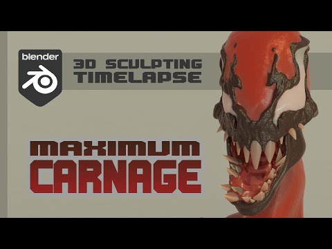 Blender 3D Sculpting Timelapse | Carnage
