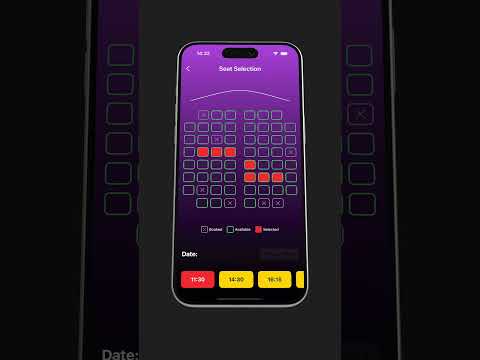 Movie Ticket Booking App in SwiftUI IOS14+ #shorts