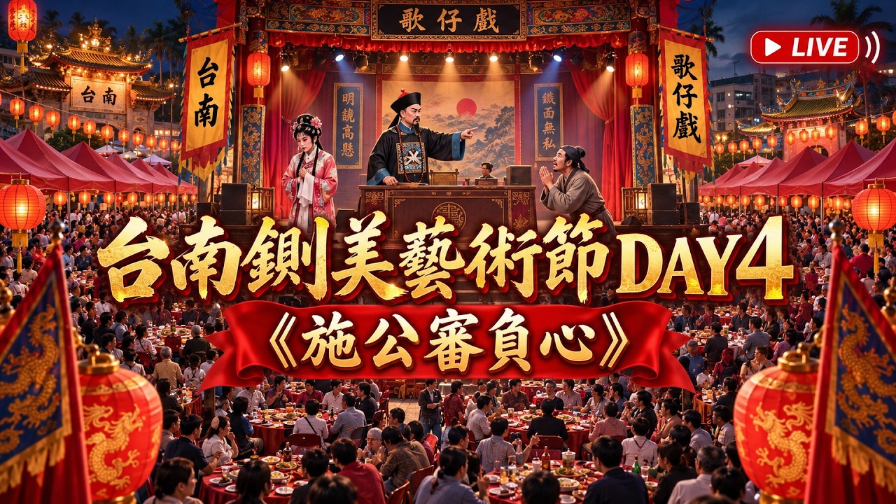 【#直播中LIVE】台南鍘美藝術節 DAY4《施公審負心》