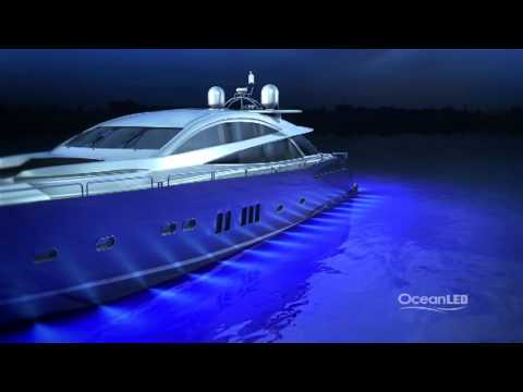 OceanLED TV - 'How to light a Motor Yacht' - worlds best colour change underwater lights for boats