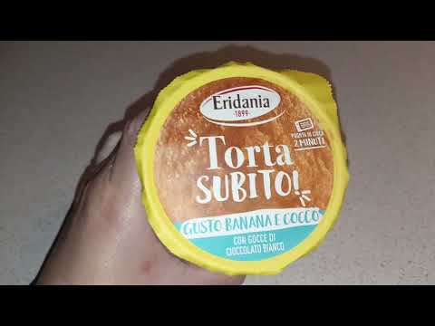 PREPARO LA TORTA IN TAZZA ERIDANIA BANANA COCCO CIOCCOLATO BIANCO TASTE TEST CAKE COCONUT CHOCOLATE