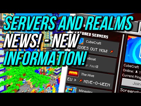 Minecraft PS4 BEDROCK EDITION - SERVERS AND REALMS NEWS! - New Information! - (PS4 Bedrock News)
