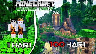 Download lagu Gw Bertahan Hidup 100 Hari di Minecraft Jungle Only Bareng Teman mp3