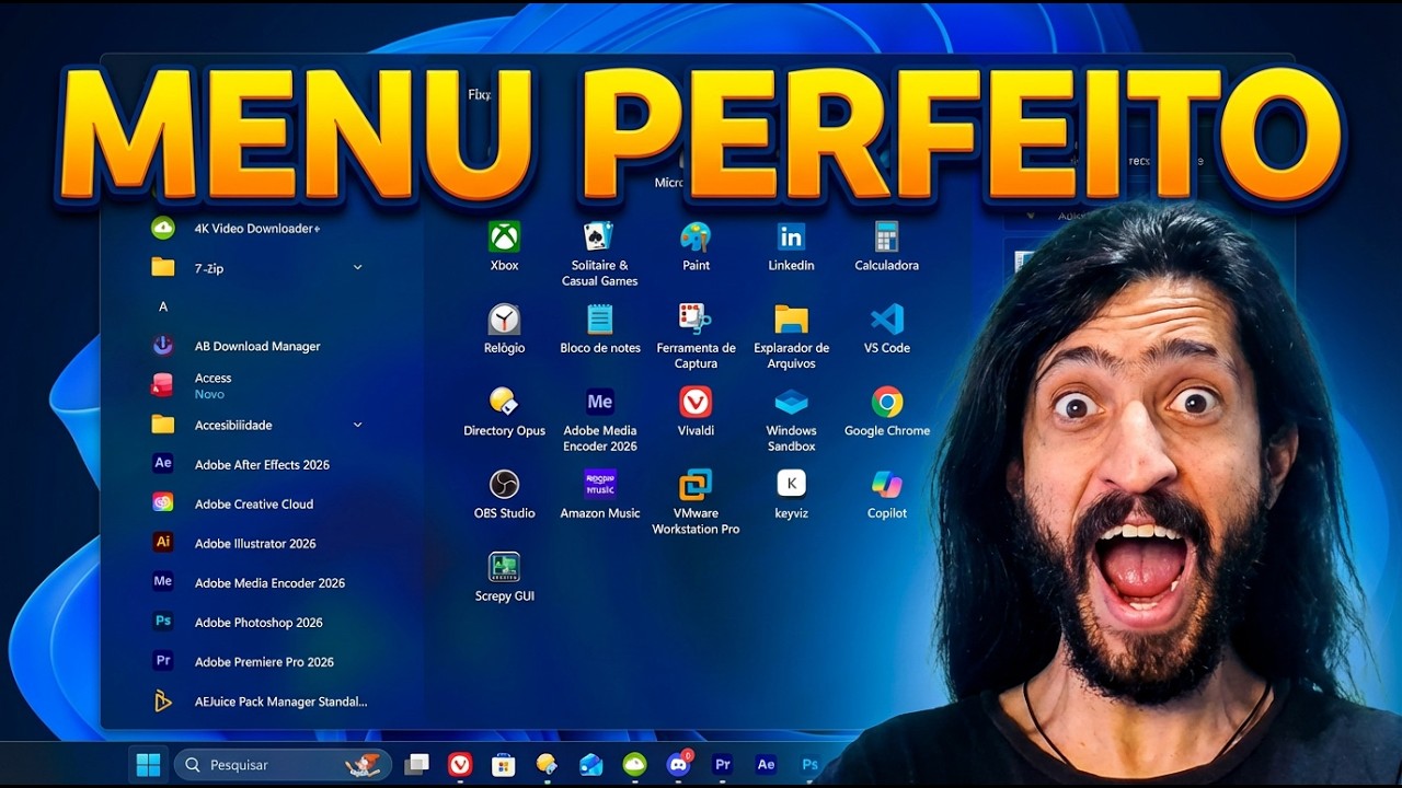 Seu Menu Iniciar do Windows 11 Pode Ficar ASSIM (Personalização Completa)