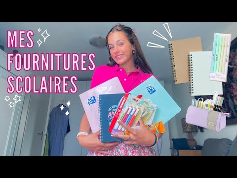Mes FOURNITURES SCOLAIRES 2022 + mon organisation * Back to school