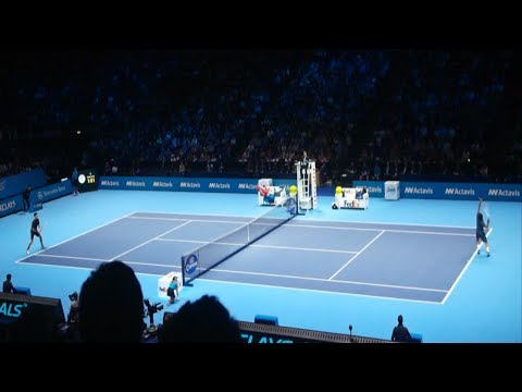 Federer vs Djokovic LIVE - Crowd View + Interview - Barclays ATP World Tour Finals 2013