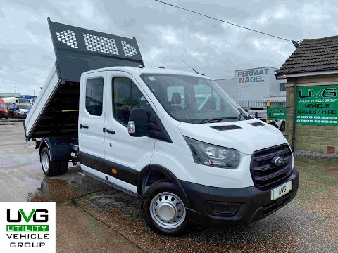 2023 Ford Transit Crew Double Cab Tipper 130ps Alloy Body RWD DRW Euro 6 - Walk Around