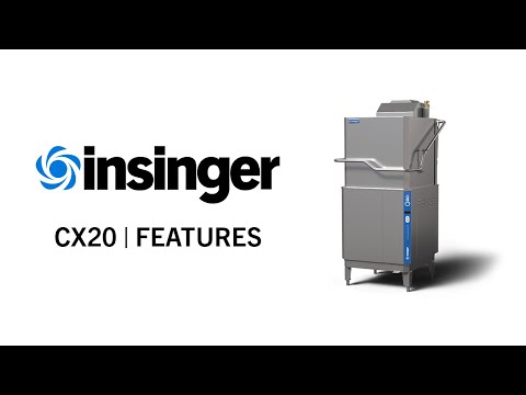 Insinger CX20VG 29" Door Type Dishwasher, 60 Racks/Hr - 39 Gal/Hr - High Temp Specify Tank w/Booster 6 image