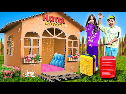 24 HORAS EN HOTEL DE CARTÓN!!