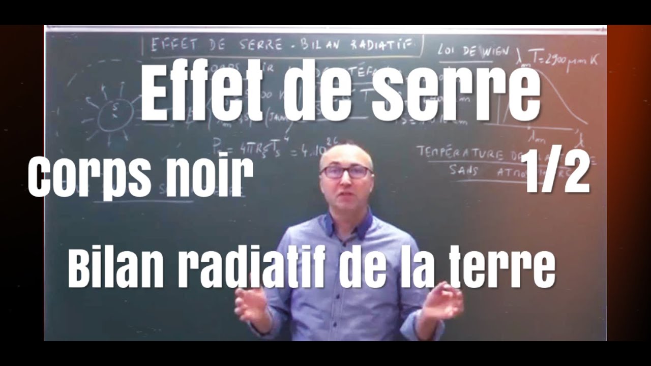 Effet de serre- bilan radiatif de la Terre (1/2)