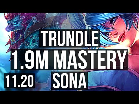 TRUNDLE & Seraphine vs SONA & Ezreal (SUPPORT) | 1.9M mastery, 1000+ games | NA Diamond | v11.20