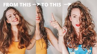 Damp Styling version 2 0 // How to damp style wavy and curly hair for definition and volume