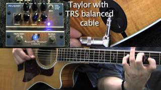 Video thumbnail for Rivera Acoustic Shaman Chorus demo with Taylor Guitar with ES pickup by Rivera Amplification