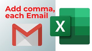 How to Add Comma in a Huge Email List using Excel - In Less than 2 Minutes