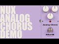 миниатюра 0 Видео о товаре Педаль эффектов NUX Analog Chorus