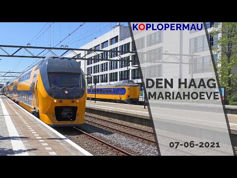 Treinen op station Den Haag Mariahoeve - 7 juni 2021