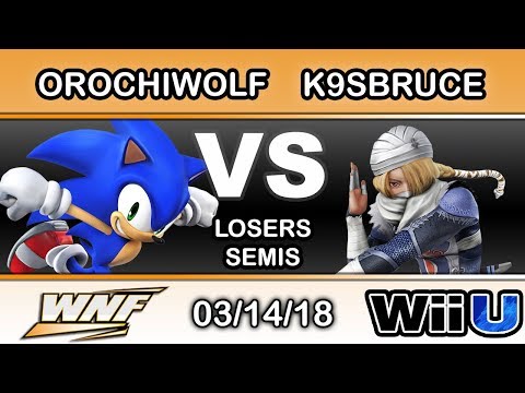 WNF 1.6 - Orochiwolf (Sonic) Vs. K9sBruce (Sheik) Losers Semis - Smash 4