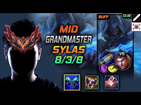 Sylas Mid Build Everfrost First Strike - LOL KR GrandMaster Patch 13.16
