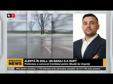 ALERTĂ ÎN DOLJ. UN BARAJ S-A RUPT_Știri B1_17 martie 2023