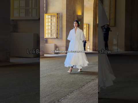 Loli Bahia opens the Jacquemus show #jacquems #lolibahia