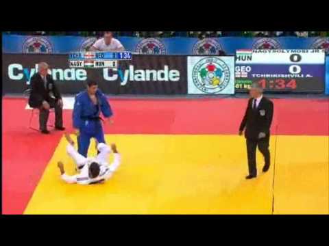 JUDO 2011 World Championships: Avtandil Tchrikishvili (GEO) - Sandor Nagysolymosi (HUN)