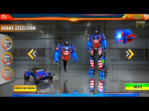 US Flying Ghost Robot Car Games 2022 Part3 - Android iOS Gameplay