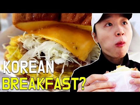 Torrada de café da manhã coreana de $ 3 em Isaac Toast Coreia do Sul Seul Vlog