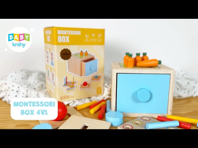 Montessori box 4v1 je nejlepší multifunkční hračka pro rozvoj dětí.