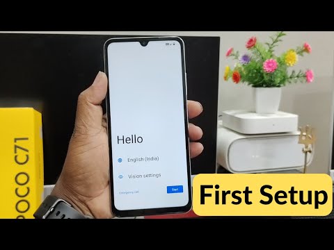 poco c71 new phone setup kaise kare | how to setup after factory reset in poco c71 | first setting