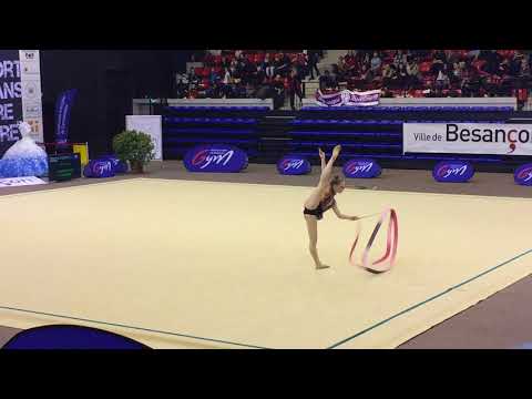 Candice Dutertre ruban - Nat A 14/15 ans - France Besançon 2018