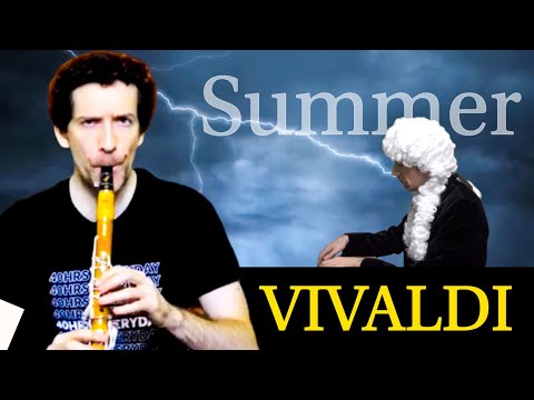 Vivaldi concerto RV315 « Summer » Presto for clarinet ensemble and continuo