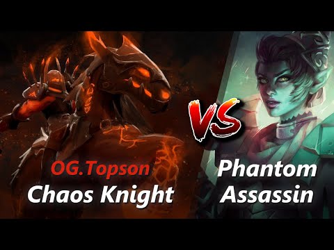 Topson offlane Chaos Knight vs Phantom Assassin/Grimstroke | First 10 minutes