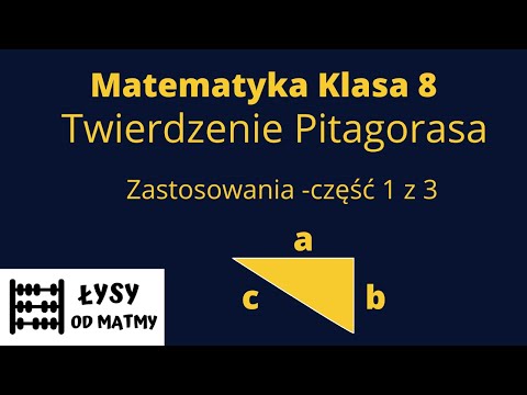 8 klasa - Twierdzenie Pitagorasa - zastosowania część 1 z 3. Zadania tekstowe - czworokąty