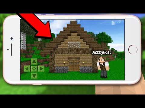 I MADE MY FIRST HOUSE IN MINECRAFT POCKET EDITION!