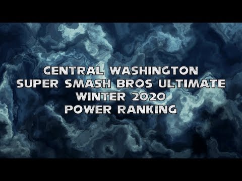 Central Washington Winter 2020 Power Rankings - Super Smash Bros. Ultimate