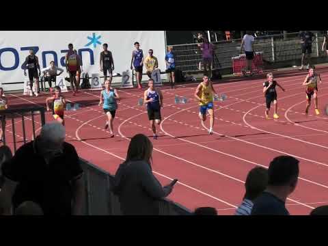 100m Mu16 bieg 4 - Poznań 20240831