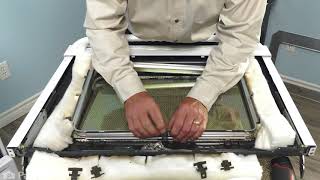 GE Range, Stove, Oven Repair - How to Replace the Oven Door Glass