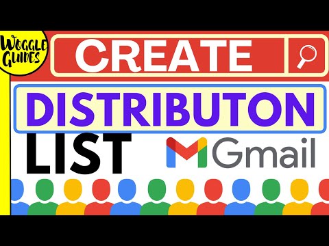 How to create a  distribution list in Gmail