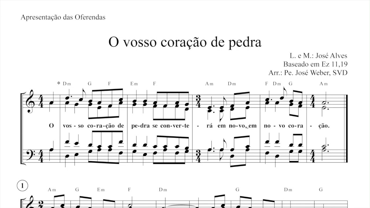 O vosso coração de Pedra José Alves Apresentação das Oferendas