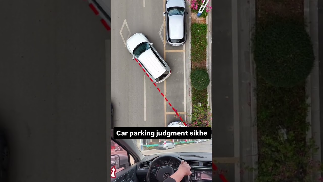 How do you decide, car parking judgement, beginner driver? ￼#vlog #cars #driving