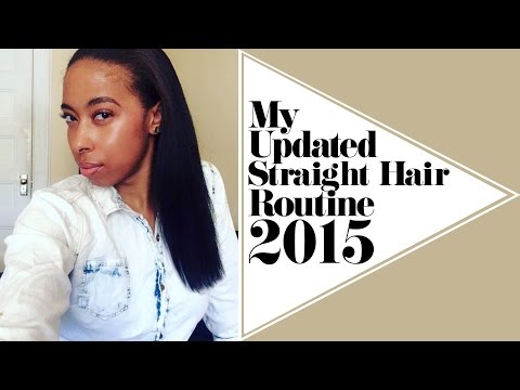 My Updated Straight Hair Routine 2015 Video