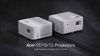 Acer PD18/15 Projectors | High-Resolution Portable LED 