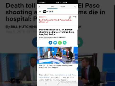 Death toll rises to 22 in El Paso shooting as 2 more victims die in hospital: police 😔