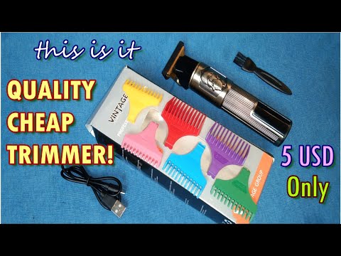 Unboxing The Vintage T9 Digital Hair Trimmer With Three Speeds Variable Gear Feature